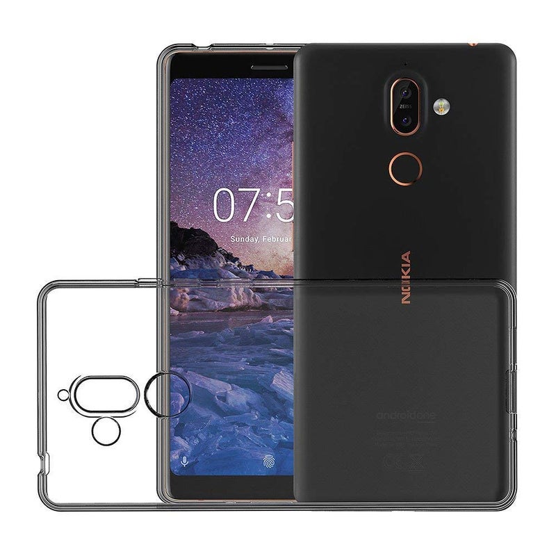 MaiJin Case for Nokia 7 Plus (6 inch) Soft TPU Rubber Gel Bumper Transparent Back Cover - Image 5
